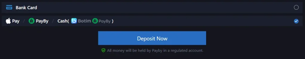 Making Your First Deposit