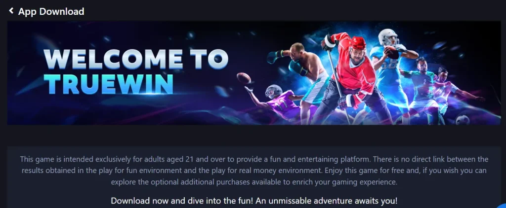 Playing TrueWin Originals on Mobile