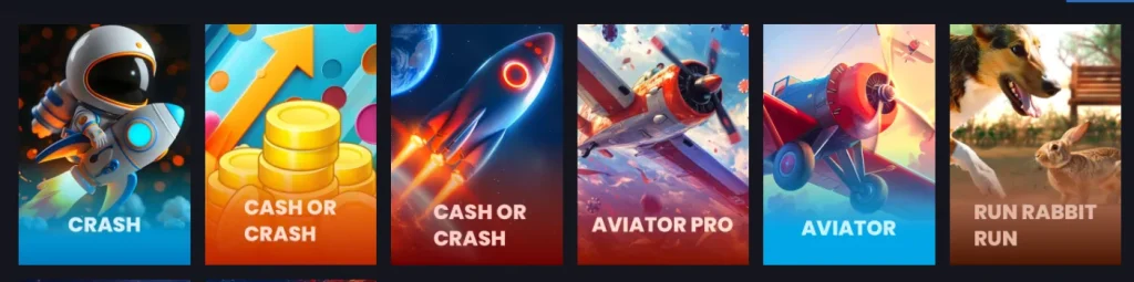 Crash Games with Multipliers
