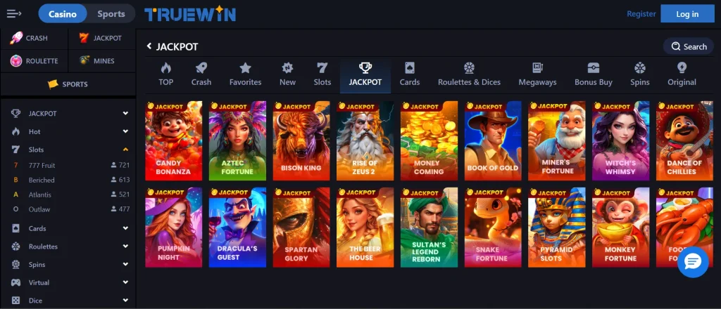 Jackpot Games at Online Casino